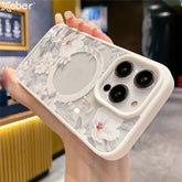 Clear Floral Magsafe Case